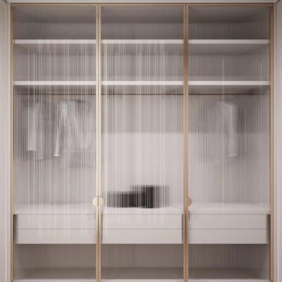 Reeded wardrobe